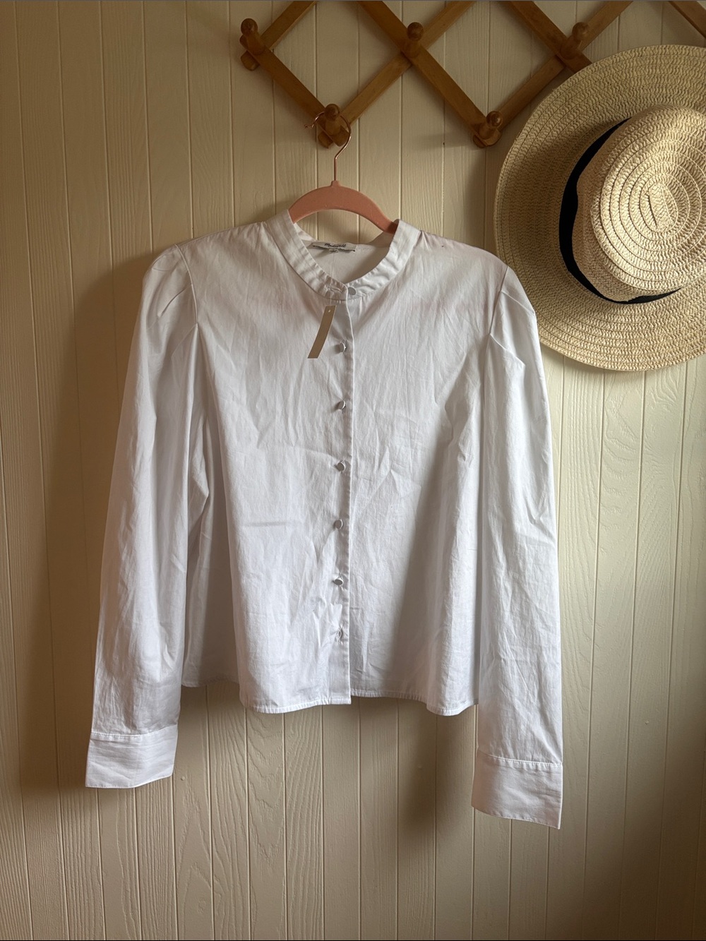 NWT Classic White Button-Front Women's Shirt by Madewell